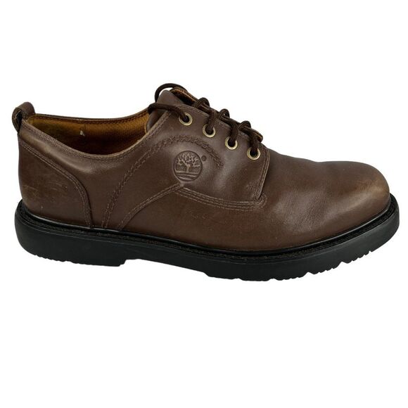 Timberland Men's Classic Waterproof Brown Leather Oxford  Size 11.5 - Picture 5 of 16